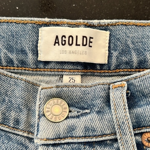 AGOLDE Riley High Rise Crop in Whiplash SZ 25 - Picture 2 of 7